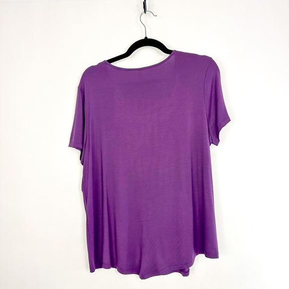 Soma Purple & Cream Floral Cool Nights 2 Piece Pajama Set - Picture 7 of 11